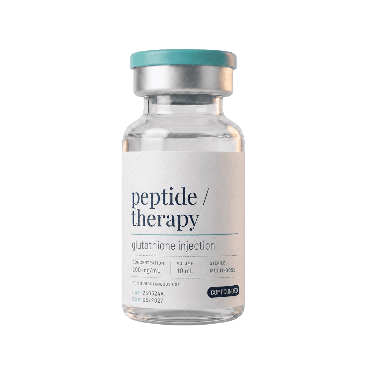 Glutathione injection vial